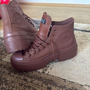 Converse Brown High-Top Sneakers